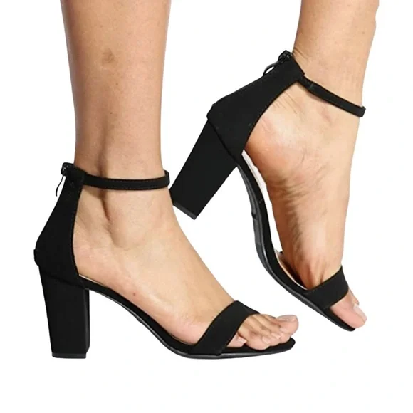 TOP Moda Women's Dressy High Heel Sandals - Ankle Strap Open Toe Formal Sandals - View #3